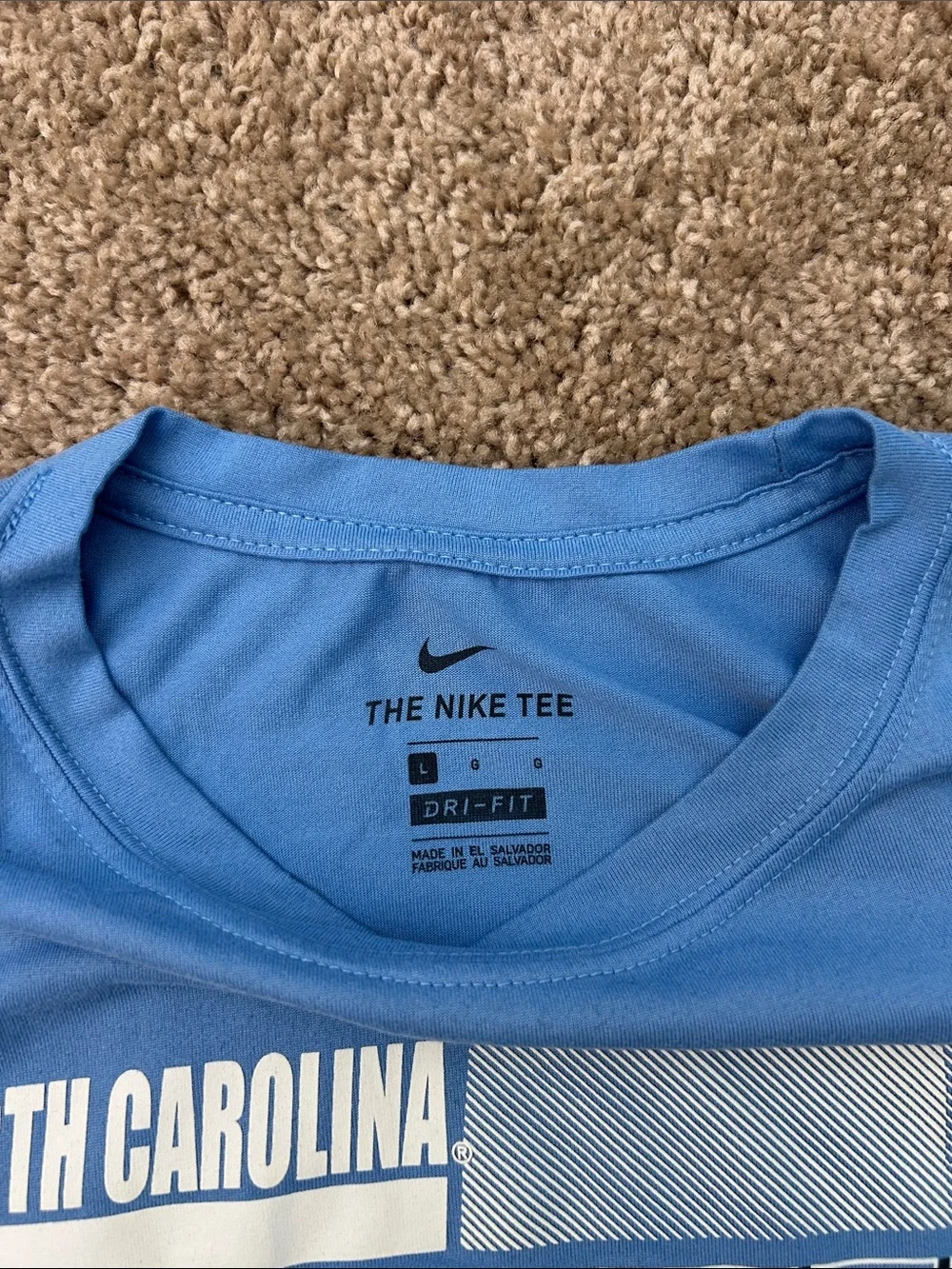 Jordan UNC Tar Heels Men’s L Carolina Blue Orange Bowl Long-Sleeve T-Shirt